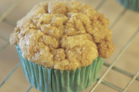 cherry coffeecake muffins