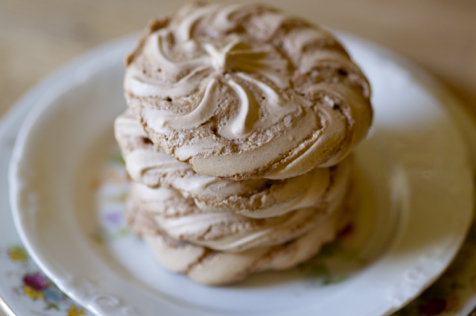 nutella meringue cookies